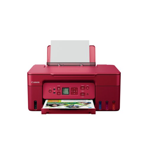 Canon PIXMA G3572 A4 3-in-1 Wireless Colour MegaTank Inkjet Printer Red 5805C048 Inkjet Printer CO20564