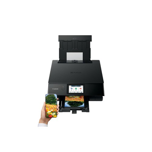 Canon PIXMA TS8750 A4 3-in-1 Wireless Colour Inkjet Printer TS8750 BK Inkjet Printer CO21839