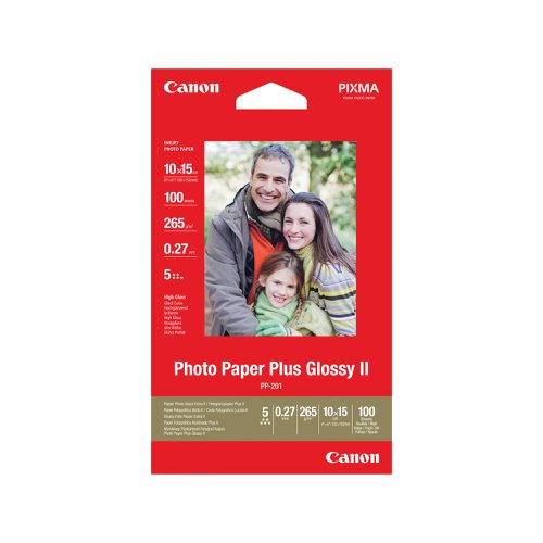 Canon Photo Paper Plus Glossy II PP-201 4x6 inch (Pack of 100) 2311B072