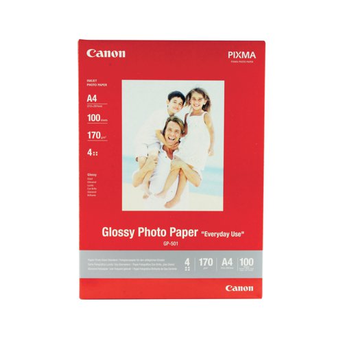 Canon A4 Glossy Photo Paper 200gsm (Pack of 100) 0775B001