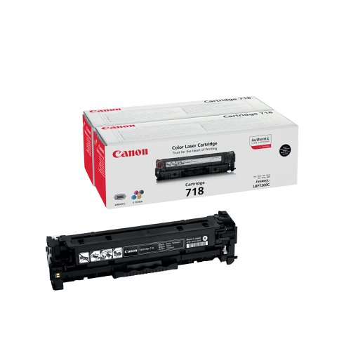 Canon 718VP Toner Cartridges Twin Pack Black (Pack of 2) 2662B005