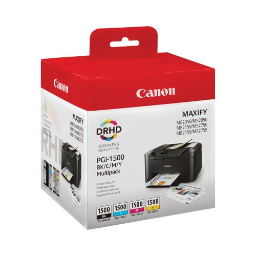 Canon PGI-1500 Inkjet Cartridge Multipack CMYK 9218B006