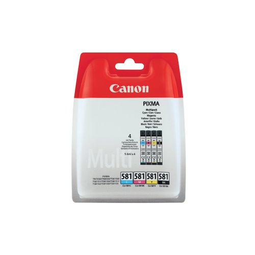 Canon CLI-581 Inkjet Cartridge Multipack CMYK 2103C007