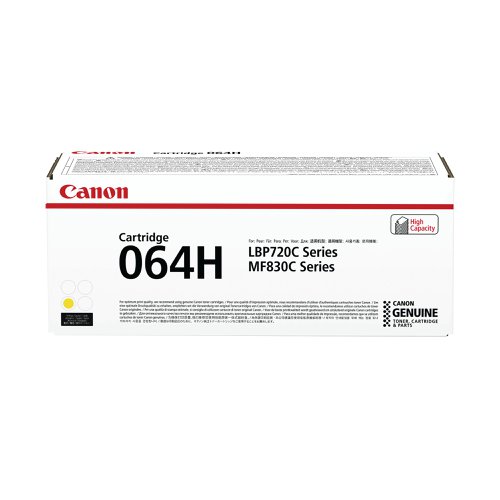 Canon 064H Toner Cartridge High Yield Yellow 4932C001