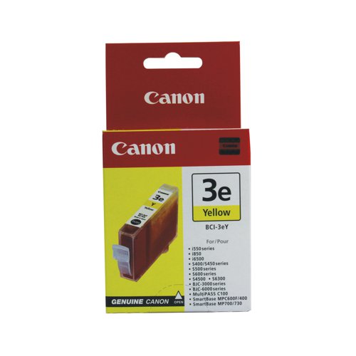 Canon BCI-3eY Ink Cartridge Yellow 4482A002