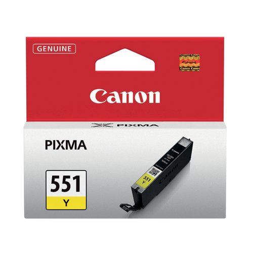 Canon CLI-551Y Ink Cartridge Yellow 6511B001