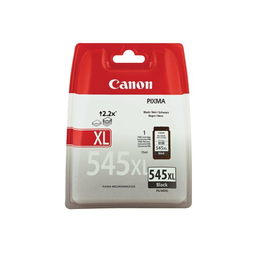 Canon PG-545XL Inkjet Cartridge High Yield Black 8286B001