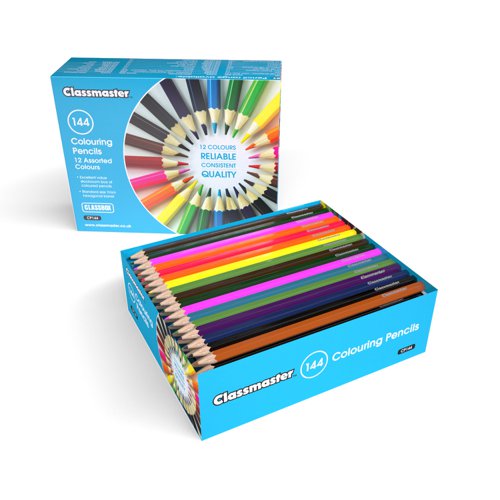 Classmaster Colouring Pencils Assorted (Pack of 144) CP144