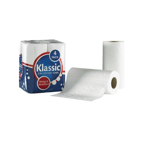 Klassic Kitchen Roll White (Pack of 24) 1105090