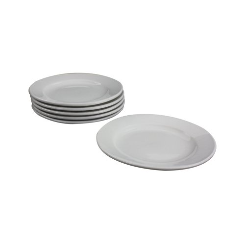 Porcelain Plate 170mm White (Pack of 6) 305093