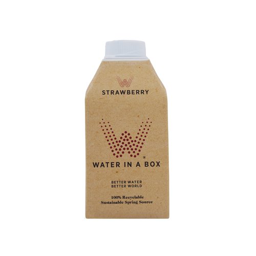 This strawberry flavoured spring water is sourced from underground springs in the Mendip Hills, Somerset, flowing directly into the packing site. Packaged in paper-based, lightweight, naturally renewable materials that are sourced responsibly. Supplied in 500ml boxes, this pack contains 12 boxes.