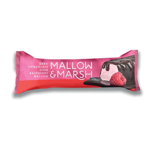 Mallow Marsh Raspberry Marshmallow In Dark Chocolate Bar (Pack of 12) 0401308