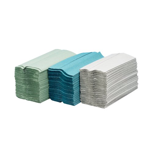 White and green hand towels sale