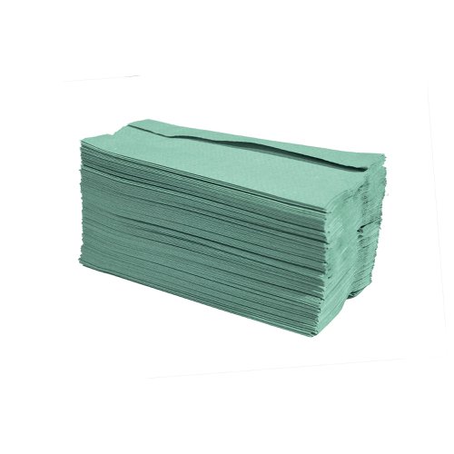 Maxima Green C-Fold Hand Towel 1-Ply Green 240x12 Pack of 2880 MAX5053