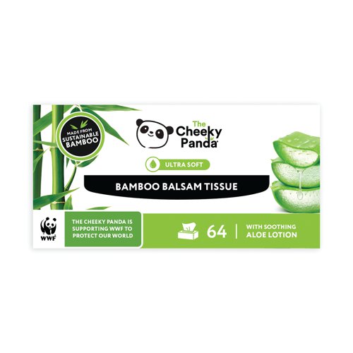 Cheeky Panda Bamboo Balsam Tissues 64 wipes (Pack of 12) BALSTX12 CPD63110