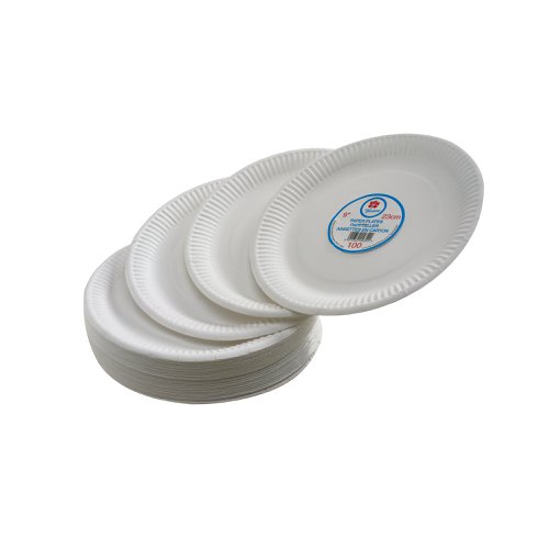 Paper Plate 7 Inch White (100 Pack) 0511040 Crockery CPD75061