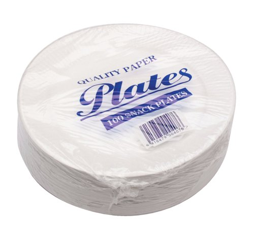 Paper Plate 7 Inch White (100 Pack) 0511040 Crockery CPD75061