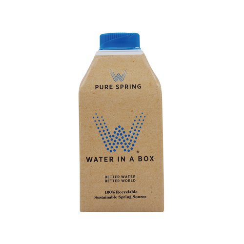 This natural spring water is sourced from underground springs in the Mendip Hills, Somerset, flowing directly into the packing site. Packaged in paper-based, lightweight, naturally renewable materials that are sourced responsibly. Supplied in 500ml boxes, this pack contains 12 boxes.