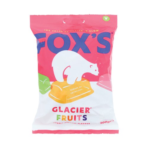 Foxs Glacier Fruits Sharing Bag 200g (Pack of 12) 0401003