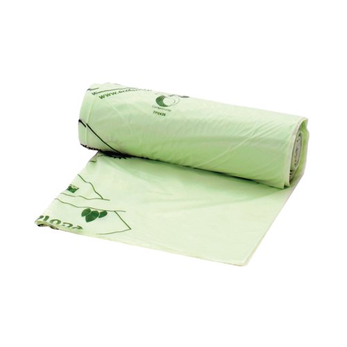 Compostable Food Waste Liner 80L Green 15 Rollsx20 (Pack of 300) 23581/C3