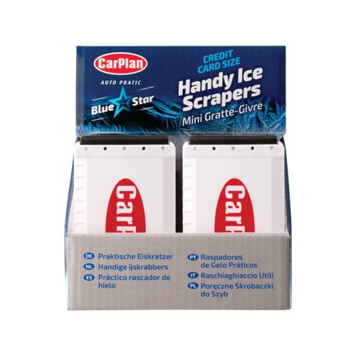 Carplan Credit Card Size Ice Scraper Pack of 24 ISC001