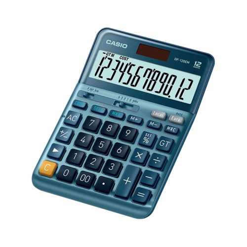 Casio DF-120EM 12 Digit Desktop Calculator DF-120EM-WK-UP