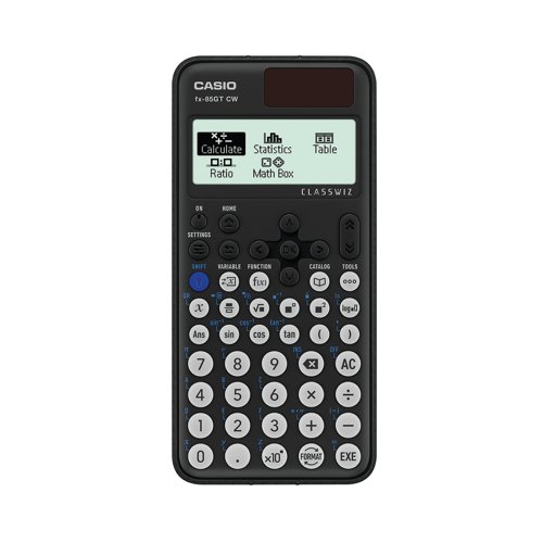 Casio ClassWiz Scientific Calculator Dual Powered Black FX-85GTCW-W-UT