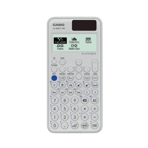 CS61699 | The Casio FX-85GT ClassWiz Scientific Calculator contains additional features, to include high definition display and improved menu navigation. Allowed in every UK exam where a calculator can be used. Recommended and approved for Key Stages 3 and 4 (including GCSE, National and Higher, Junior and Leaving). The large natural textbook display shows mathematical expressions like roots and fractions as they appear in your textbooks which increases comprehension because results are easier to understand.