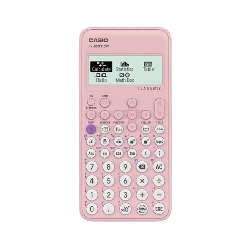 Casio FX-83GTCW Scientific Calculator Pink FX-83GTCW+BU-WUT