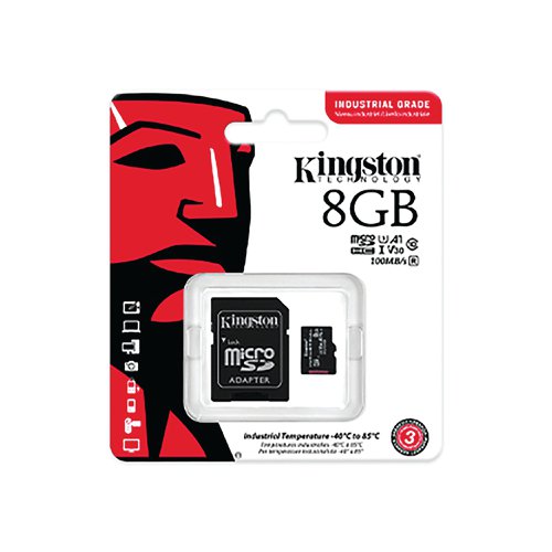 Kingston Industrial MicroSD Memory Card 16GB SD Adapter SDCIT2/16GB