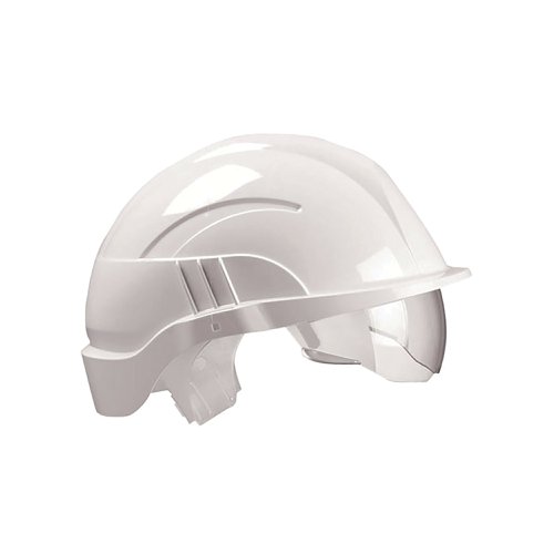 Centurion Vision Plus Safety Helmet Integrated Visor White CNS10PLUSEWA