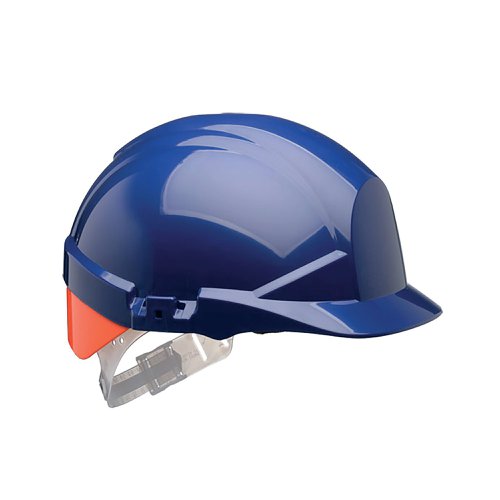 Centurion Reflex Safety Helmet with Orange Rear Flash Blue CNS12BHVOA