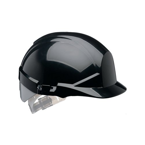 Centurion ReflexSlip Ratchet Safety Helmet with Silver Rear Flash Black