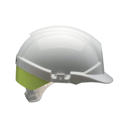 Centurion Reflex Safety Helmet with Yellow Rear Flash White CNS12WHVYA