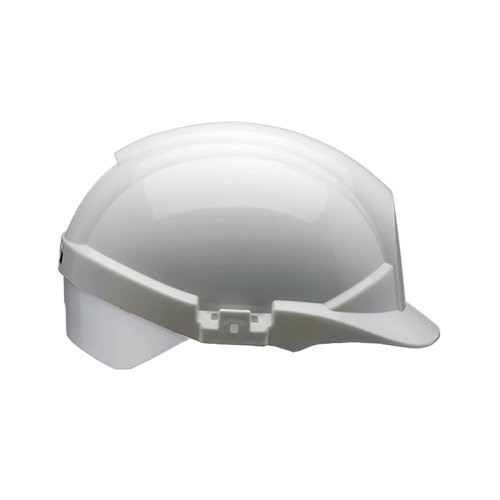 Centurion ReflexSlip Ratchet Safety Helmet with Silver Rear Flash White CNS12WSA