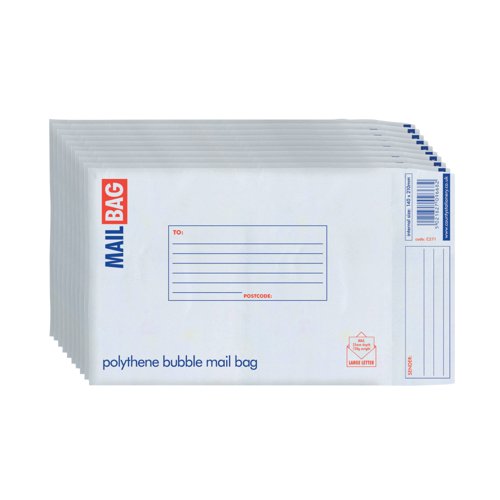 County Stationery Poly Bubble Envelopes Small 170x260mm (Pack of 10) C271
