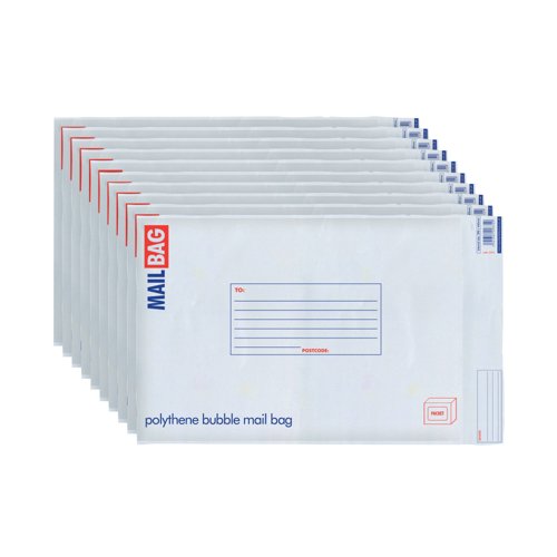 County Stationery Poly Bubble Envelopes Large 290x440mm (Pack of 10) C273