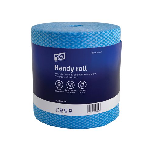 Robert Scott Handy Roll 350 Sheets Blue (Pack of 2) 104628B - 2