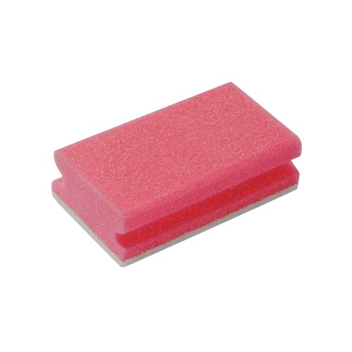 Finger Grip Scourers 130x70x40mm Red (Pack of 10) SPCARE60I | Robert Scott