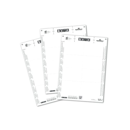 Durable Badgemaker Insert Sheets 60x90mm (Pack of 160) 1456/02 | DB14056 | Durable (UK) Ltd