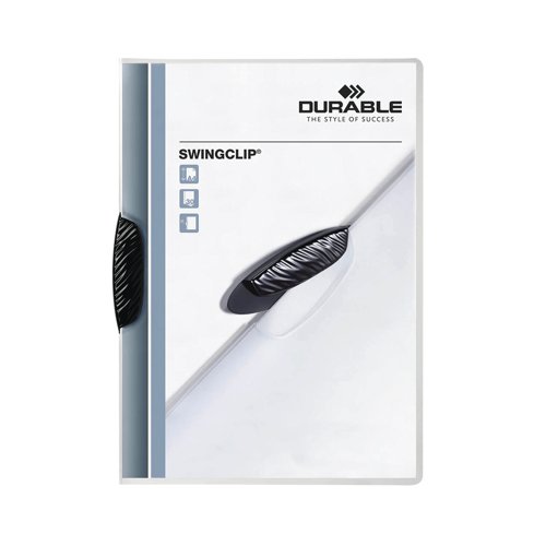 Durable Clip Folder SWINGCLIP 30 A4 Transparent (Pack of 25) 2260/01