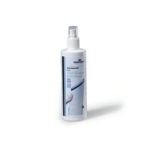 Durable Whiteboard Fluid Cleaner And Renovater removes grease, dirt and ghosting stains left by dry wipe marker pens. The foam has a non-drip formula so that it does not run onto the floor or onto the walls. The foam is lint free to provide you with a professional cleaning solution that will not damage the whiteboard.