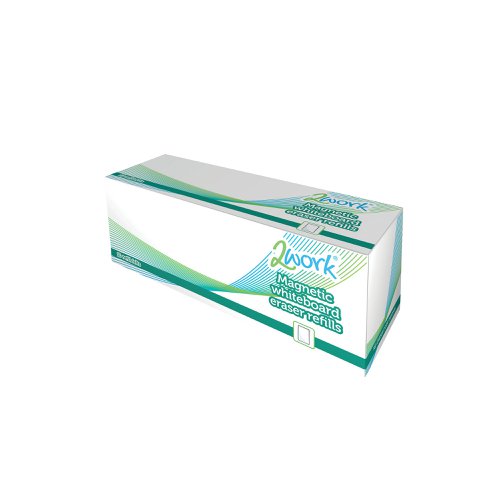 For use with the 2Work Magnetic Whiteboard Eraser (DB50836), these refill pads provide a cost effective solution to cleaning your whiteboard. Simply refill when necessary to prolong the life of your existing eraser. This handy pack contains 10 refill pads.