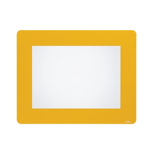 Durable Heavy Duty Adh Floor Frame Holder A4 Yellow Pack of 10 180804