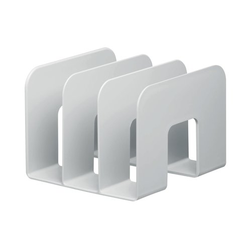 Durable ECO Recycled Plastic Magazine Stand Grey 776110