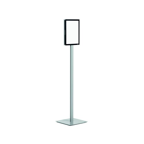 Durable Floorstand Info Stand Basic A4 Anthracite Grey 501257 Sign Holders DB73032