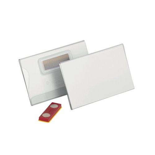 Durable CLICK FOLD Magnet Name Tag Badge Holder 54x90mm (Pack of 25) 824419 | Durable (UK) Ltd