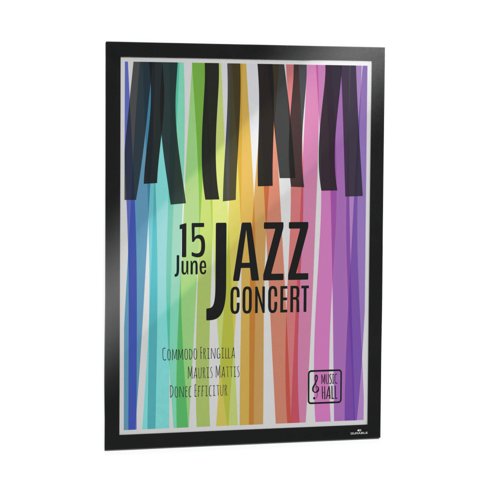 Durable Duraframe Poster Magnetic Signage Frame A2 Black 505301