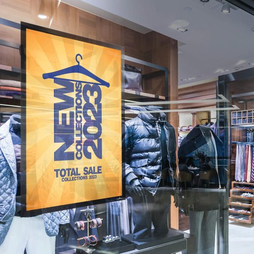 Durable Duraframe Poster Magnetic Signage Frame A2 Black 505301