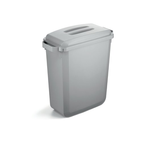 Durable Waste bin DURABIN ECO 60 Litre Rectangular 282x590x600mm Grey 1800503050